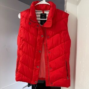GAP Bright Red Quilted Vest